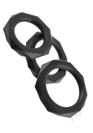 Non-Vibrating Penis Ring 3 Assorted Sizes Per Set