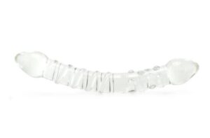 Double Ended Glass Dildo Clear Hustler