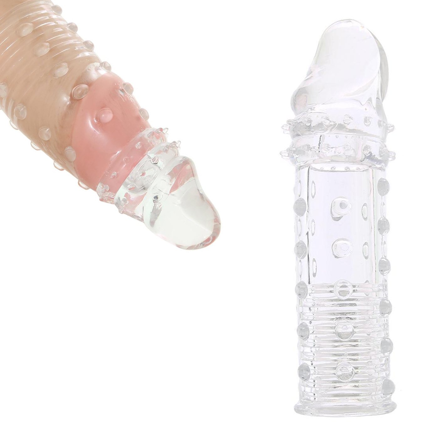 Adam and Eve Adam`s Extension Penis Sleeve Extension Clear - Orgasmic Deals