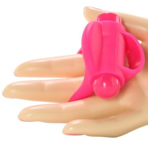 Silicone Vibrating Penis Ring Waterproof Strawberry