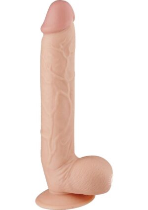 Maxx Men Straight Realistic Suction Cup Big Dildo Waterproof Flesh 11 Inch