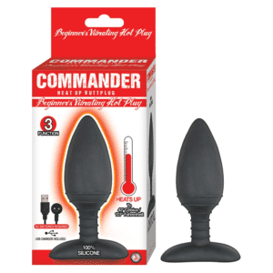 Nasstoys Commander Beginner Silicone Vibrating Hot Butt Plug Waterproof Black