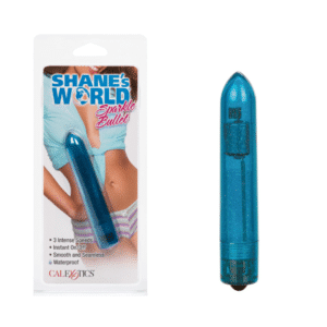 Shane`s World Sparkle Bullet Vibrator Clitoral Discreet Waterproof Vibe- Blue