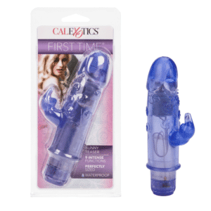 First Time Vibrating Mini Bunny Clitoral Teaser Rabbit Vibrator Waterproof - Purple