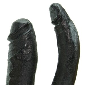 Vac U Lock Codeblack Double Penetrator The Naturals Attachment Black 6 Inch Each