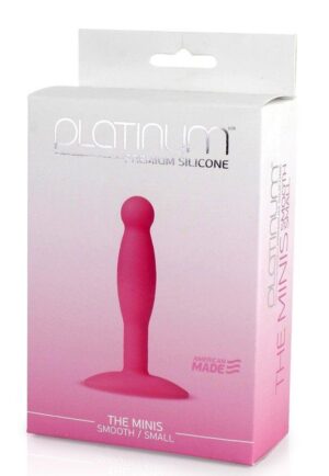 Platinum Premium Silicone The Minis Small Butt Plug Pink 3 Inch