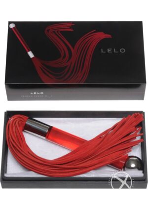 Sensua Suede Whip Flogger Red Lelo