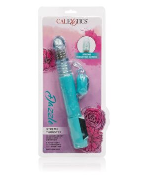 Dazzle Xtreme Thruster Beaded Rabbit Vibrator Waterproof Blue