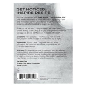 Pure Instinct Pheromone Infused Cologne For Him 1 Ounce