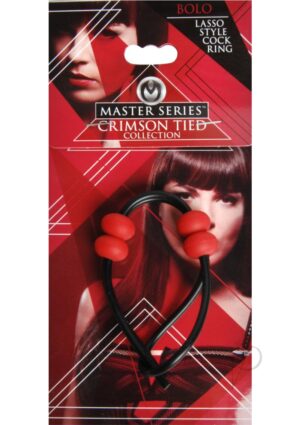Master Series Crimson Tied Bolo Lasso Style Adjustable Penis Ring