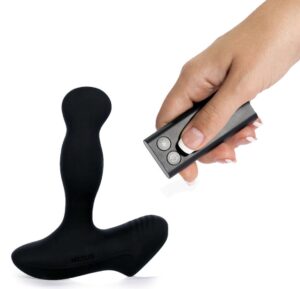 Revo Slim Remote Rotating Prostate Massager Silicone Rechargeable Black Nexus
