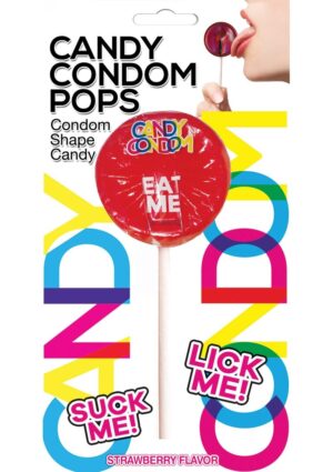 Candy Condom Pops Condom Shape Candy Strawberry Flavor