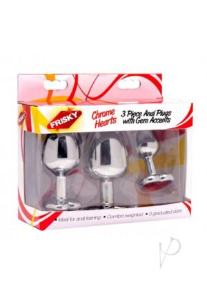 Frisky Chrome Hearts Metal Jeweled Butt Plugs