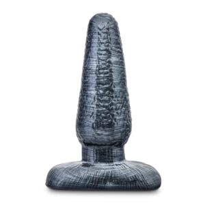 Jet Huge Butt Plug Textured Suction Cup Base Black