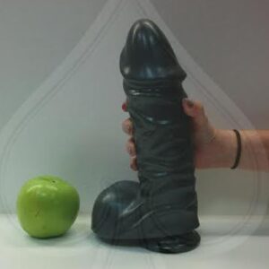 American Bombshell Ballistic Big Dildo Grey 10.8 Inch Long 10.03 Inch Girth