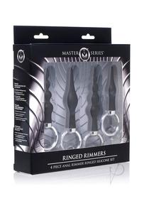 Ms Ringed Rimmers Silicone Butt Plugs For Beginners 4pc Kit