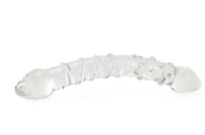 Double Ended Glass Dildo Clear Hustler