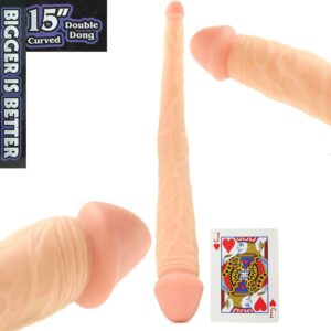 Maxx Men Curved - Double Ended Dildos Flesh 15 Inch