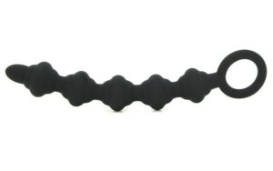 Mack Tuff Bendable Anal Beads Waterproof Black 7.12 Inch