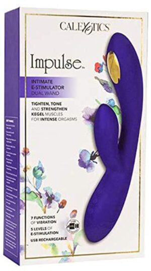 Impulse Intimate E-Stimulator Electrosex Silicone Rabbit Vibrator Rechargeable Purple
