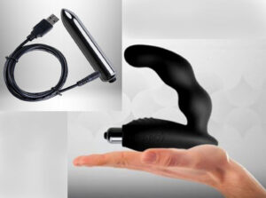 Bad Boy 10 Speed Rechargeable Prostate Massagr Silicone Black Rocks Off