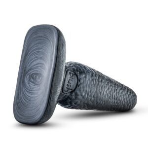 Jet Huge Butt Plug Textured Suction Cup Base Black