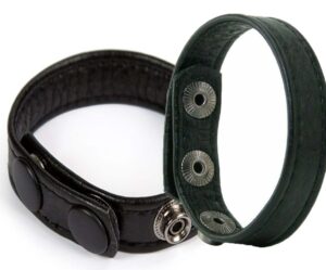 Macho 3 Snap Penis Ring Adjustable Black