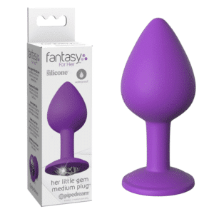 Medium Silicone Jeweled Butt Plug