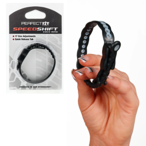 Speed Shift Adjustable Quick-Release Tab Non-Vibrating Penis Ring Features: