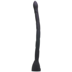 Kink Secondskyn Silicone Dual Density Big Dildo Anal Snake Black 20.25 Inch
