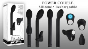Power Couple Silicone Rechargeable G-spot and Clitoral Stimulator Vibrator