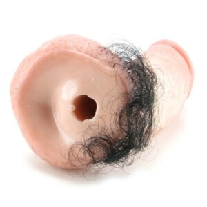 Vac U Lock Kong 9.5-inch Realistic Dildo With Pubic Hair - Vanilla