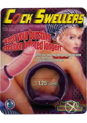 Cock Swellers Beaded Penis Ring Purple