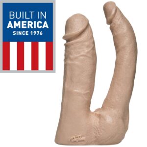 The Naturals O-Ring Harness Compatible Double Penetration Dildo Flesh