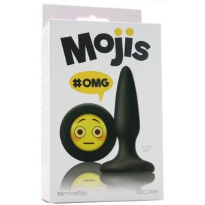 Mojis OMG Silicone Butt Plug Black 3.4 Inch