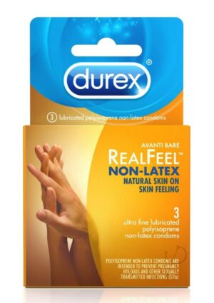 Durex Avanti Real Feel Non Latex Lubricated Condoms 3-Pack