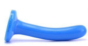 Platinum Premium Silicone The Slim Non Realistic Dildo Blue 5.4 Inch