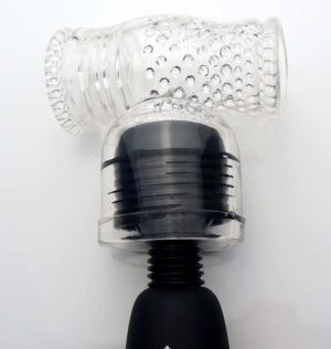 Bodywand Stroker Male Masturbator Vibrating Wand Attachment Clear