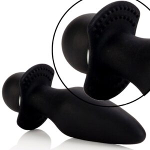 Silicone Vibrating Butt Plug Booty Rider Waterproof Black