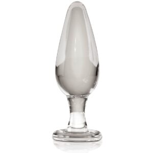 Icicles No 26 Glass Butt Plug Clear 4.63 Inch