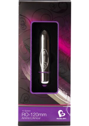 RO 120mm Bullet Vibe Vibrator Waterproof Chrome