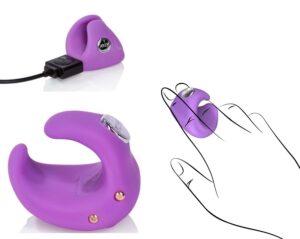 Key Pyxis Silicone Finger Vibrator Clit Massager Waterproof Lavender