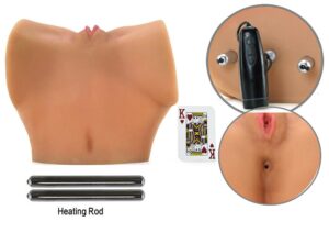 Virtural Sex Ultra Cyberskin Vibrating Pussy And Ass Double Masturbator Flesh