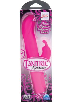 Tantric Karma Silicone Rabbit Vibrator Waterproof Pink