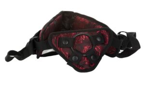 Scandal Corset Strap On Harness Black/Red