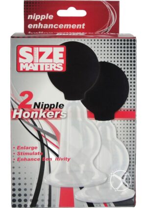 Size Matters 2 Nipple Suckers Honkers Clear