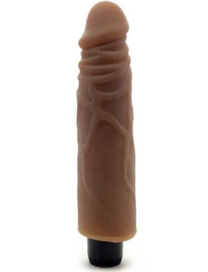 Real Feel Lifelike Toyz Number 1 Realistic Vibrator Waterproof Brown 7.5 Inch