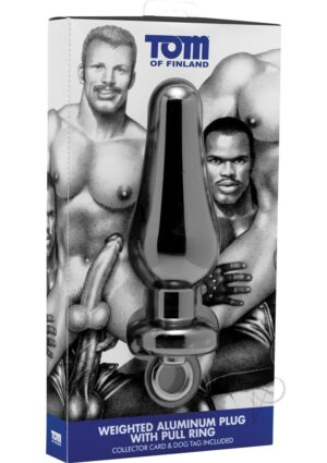 Tom Of Finland Weighted Metal Plug With Pull Ring 7 Inch