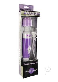 Wand Essentials Multi Speed Flexi-Neck Plug In Jack Wand Vibrator Massager Purple 10 Inch