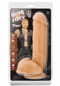 Realistic Thick Dildo with Suction Cup - Beige